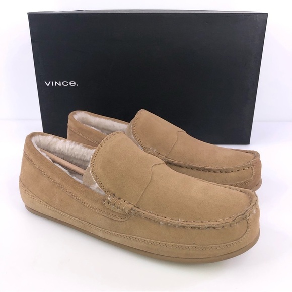 Vince Gibson New Camel Suede Slip On Loafers Size 7M - Picture 1 of 9